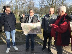 Jonas Weber (MdL), Ernst Gutmann (Lokalhistoriker), Alfred Müller (Landwirt), Hubertus Stollmaier (SPD)